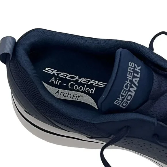 New! Mens Skechers Ultra Go Arch Fit Walking Shoes 11.5 Lace Up Sneakers Navy - Picture 9 of 13